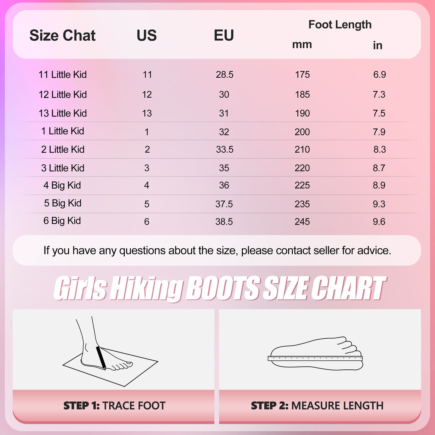 R CORD Girls Hiking Boots