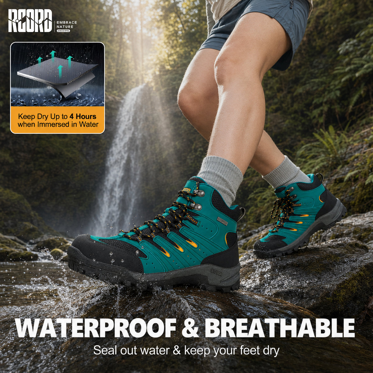 R CORD Women’s Hiking Boots Waterproof
