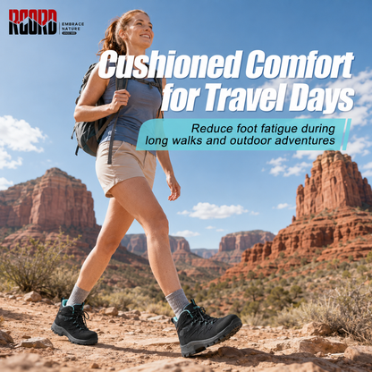 R CORD Women's Hiking Boots with Ankle Support & Non-Slip Grip