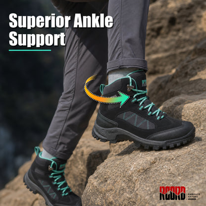 R CORD Women's Waterproof Hiking Boots for Everyday Comfort