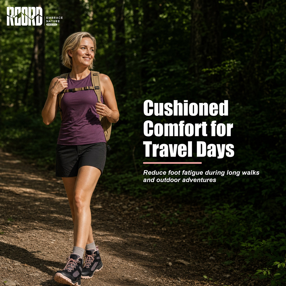 R CORD Women's Waterproof Hiking Boots for Everyday Comfort