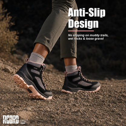 R CORD Women's Waterproof Hiking Boots for Everyday Comfort