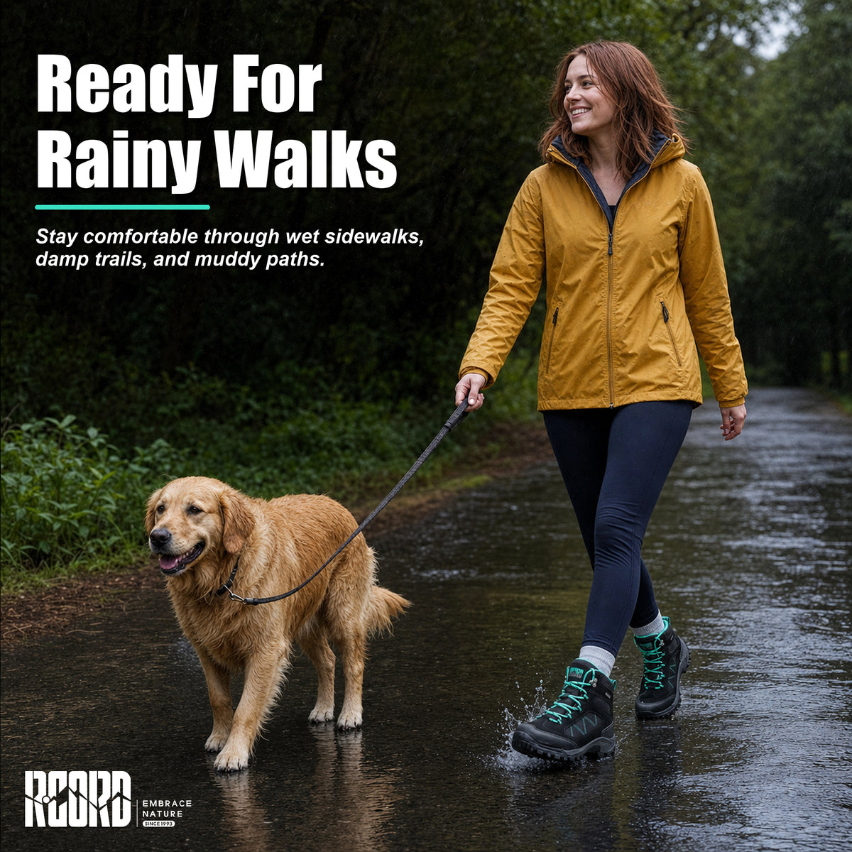 R CORD Women's Waterproof Hiking Boots for Everyday Comfort