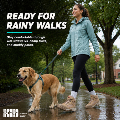 R CORD Women's Waterproof Hiking Boots for Everyday Comfort