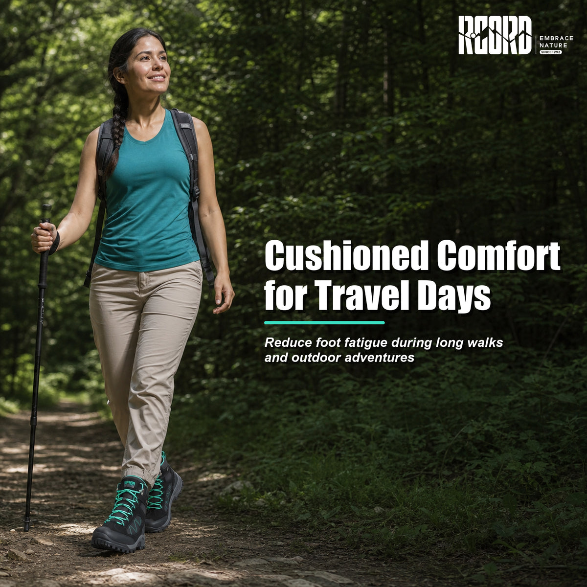 R CORD Women's Waterproof Hiking Boots for Everyday Comfort