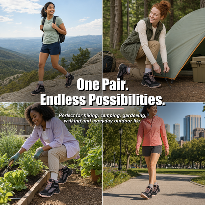 R CORD Women's Waterproof Hiking Boots for Everyday Comfort