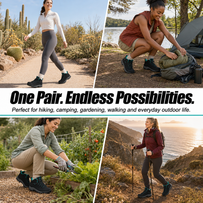 R CORD Women's Hiking Boots with Ankle Support & Non-Slip Grip