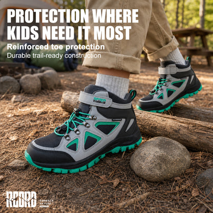 R CORD Little Trekker Hiking Boots for Kids with Cushioned Arch Support