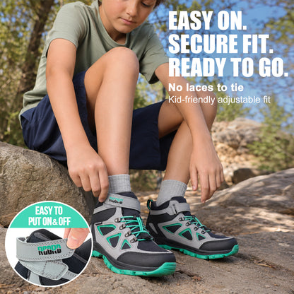 R CORD Little Trekker Hiking Boots for Kids with Cushioned Arch Support