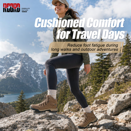 R CORD Women's Hiking Boots with Ankle Support & Non-Slip Grip