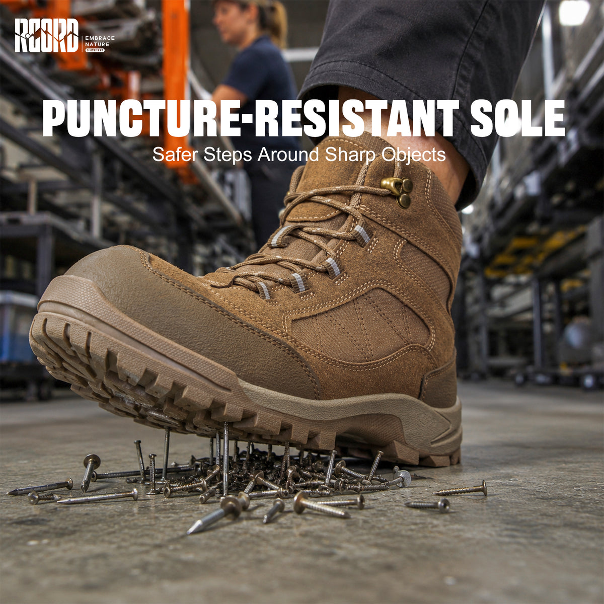 R CORD Women Safety Work Boots