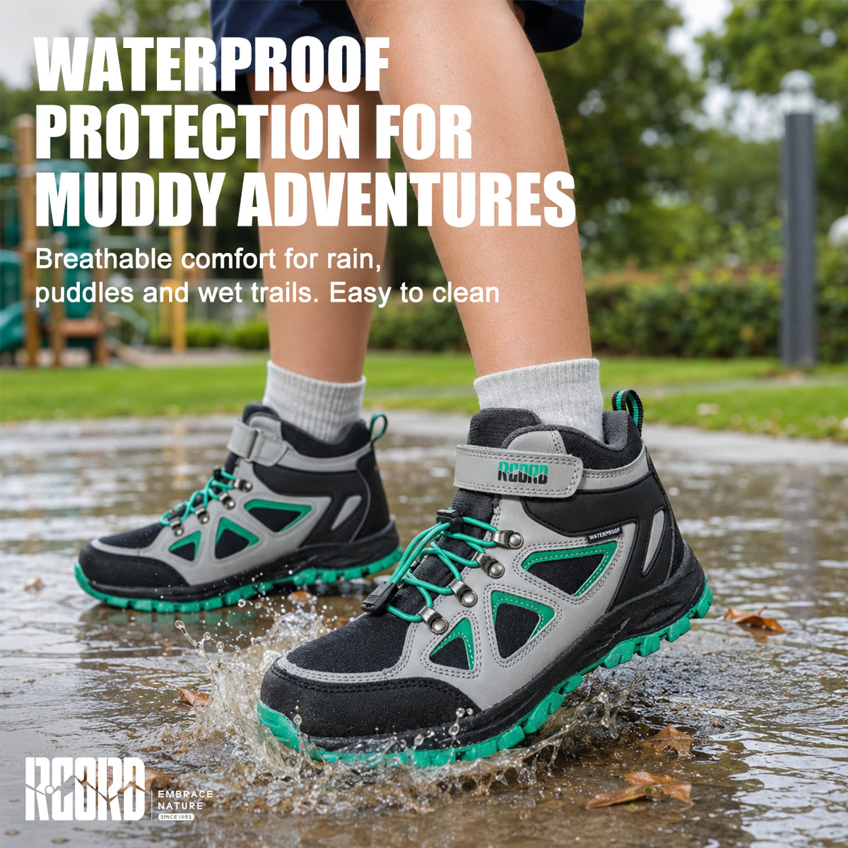 R CORD Little Trekker Hiking Boots for Kids with Cushioned Arch Support