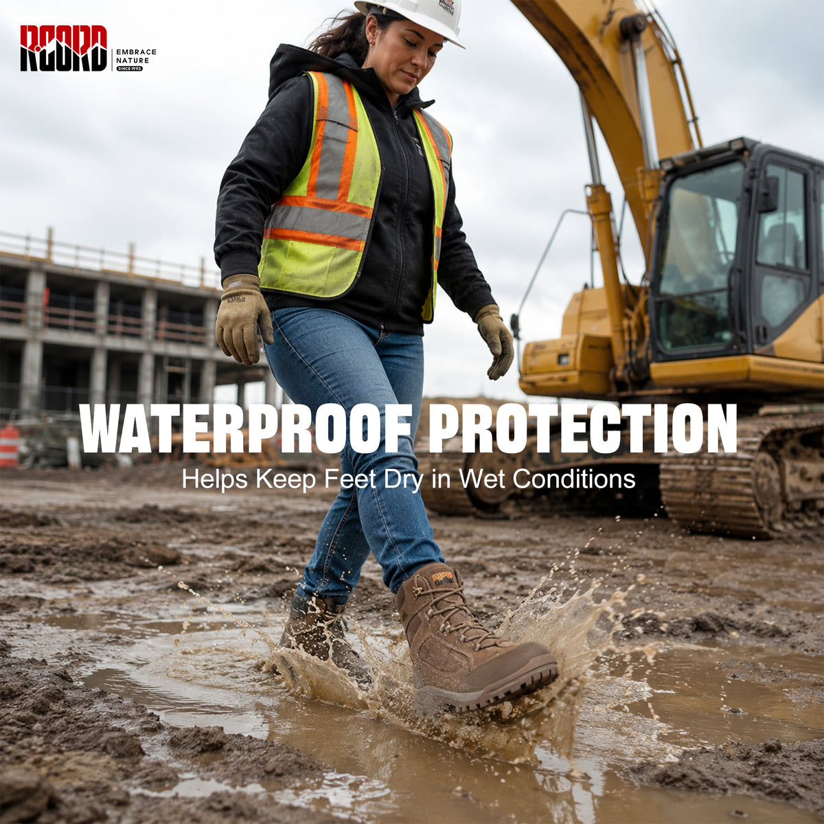 R CORD Women Safety Work Boots