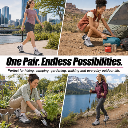 R CORD Women's Hiking Boots with Ankle Support & Non-Slip Grip