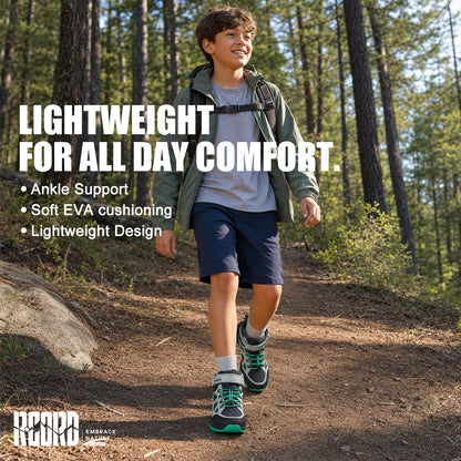 R CORD Little Trekker Hiking Boots for Kids with Cushioned Arch Support