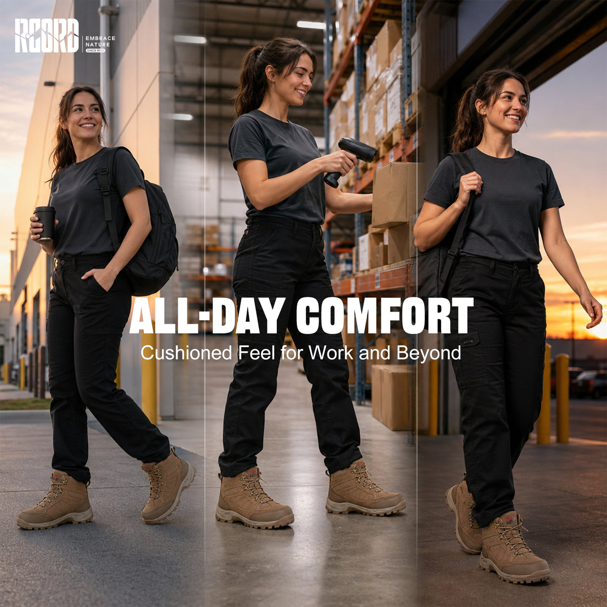 R CORD Women Safety Work Boots