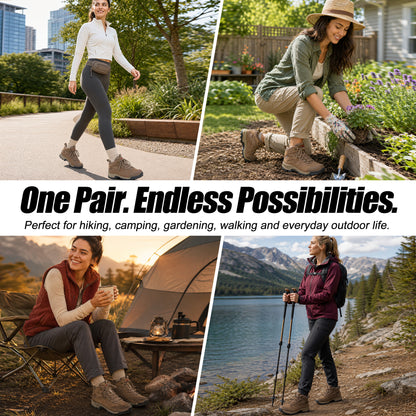 R CORD Women's Hiking Boots with Ankle Support & Non-Slip Grip