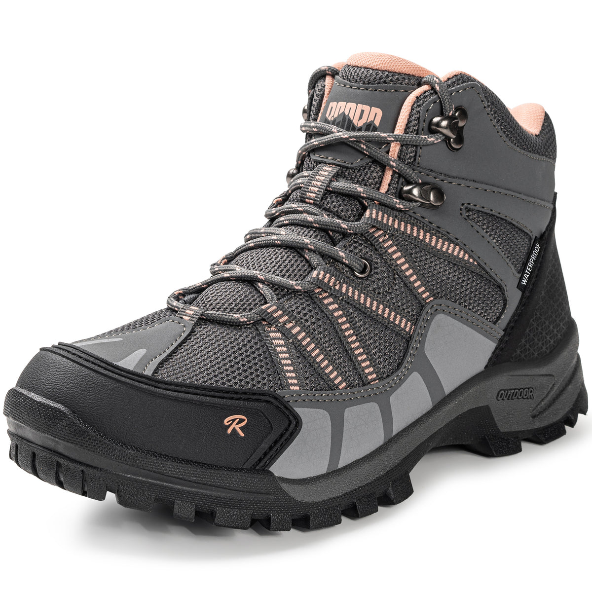 R CORD Women's Non-Slip Hiking Boots with Breathable Comfort
