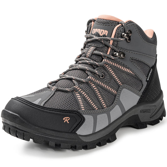 R CORD Women's Non-Slip Hiking Boots with Breathable Comfort