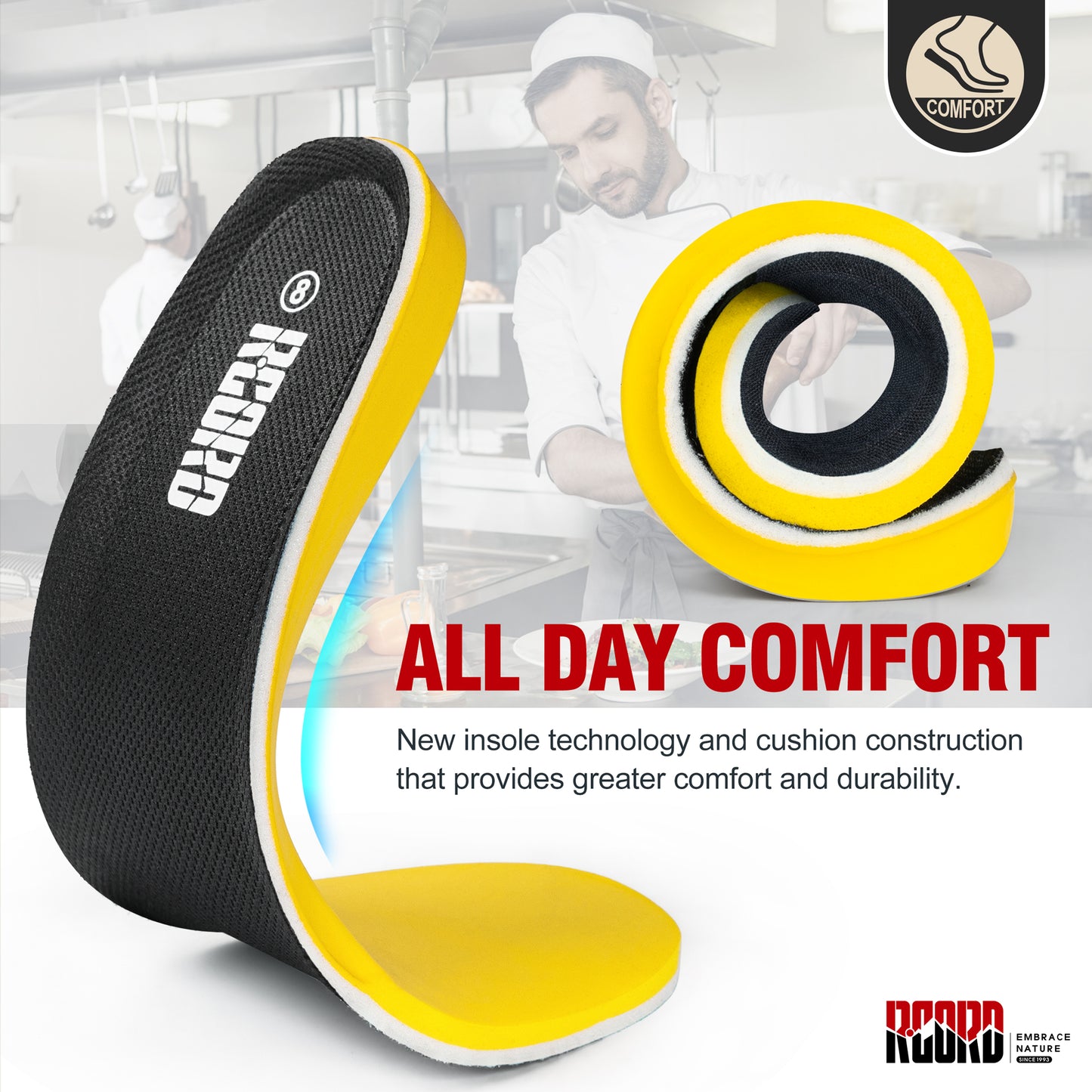 R CORD Work Shoes Men