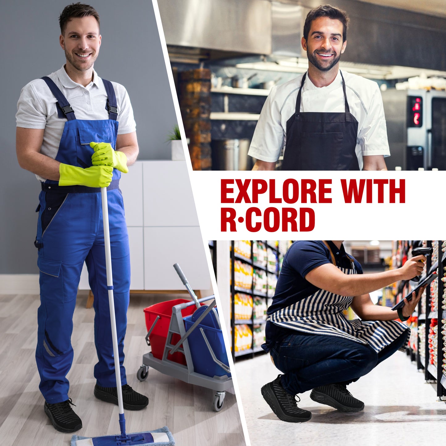 R CORD Work Shoes Men