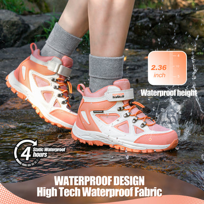 R CORD Little Trekker Hiking Boots for Kids with Cushioned Arch Support