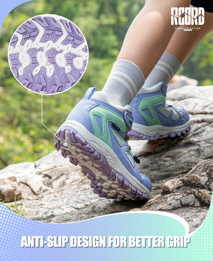 R CORD Little Trekker Hiking Boots for Kids with Cushioned Arch Support