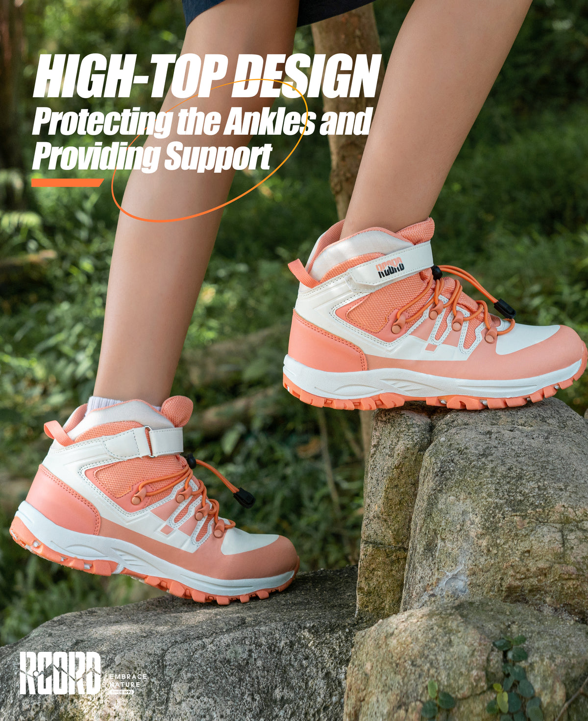 R CORD Everyday Explorer Kids Hiking Boots Non-Slip for Outdoor Adventures