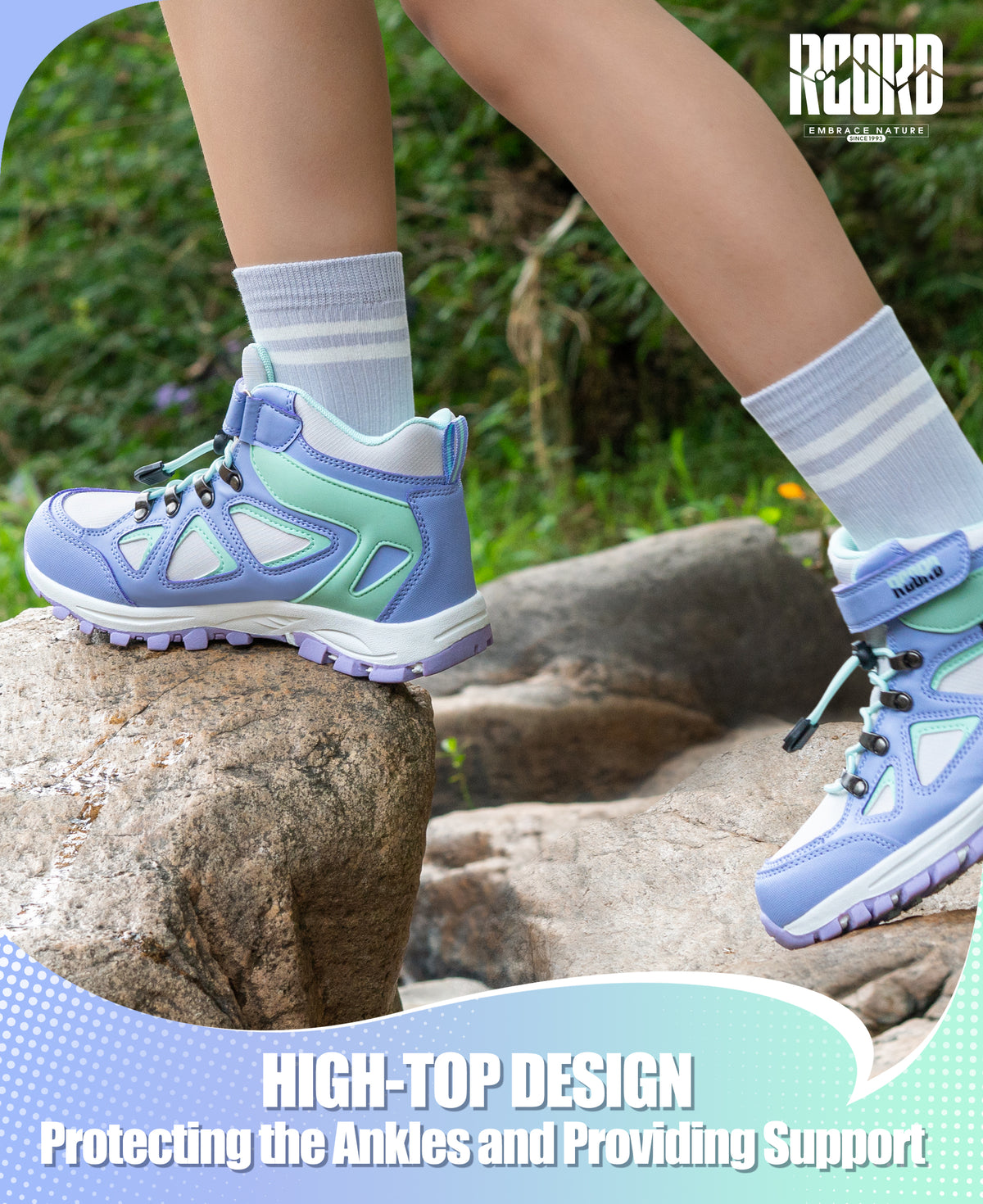 R CORD Little Trekker Hiking Boots for Kids with Cushioned Arch Support