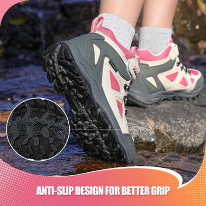 R CORD Little Trekker Hiking Boots for Kids with Cushioned Arch Support