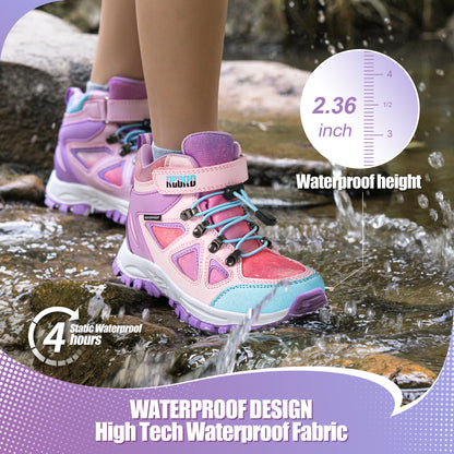 R CORD Little Trekker Hiking Boots for Kids with Cushioned Arch Support