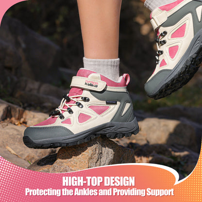 R CORD Little Trekker Hiking Boots for Kids with Cushioned Arch Support
