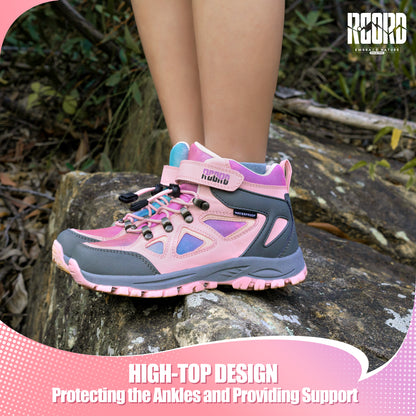 R CORD Little Trekker Hiking Boots for Kids with Cushioned Arch Support