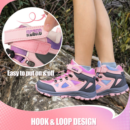 R CORD Little Trekker Hiking Boots for Kids with Cushioned Arch Support