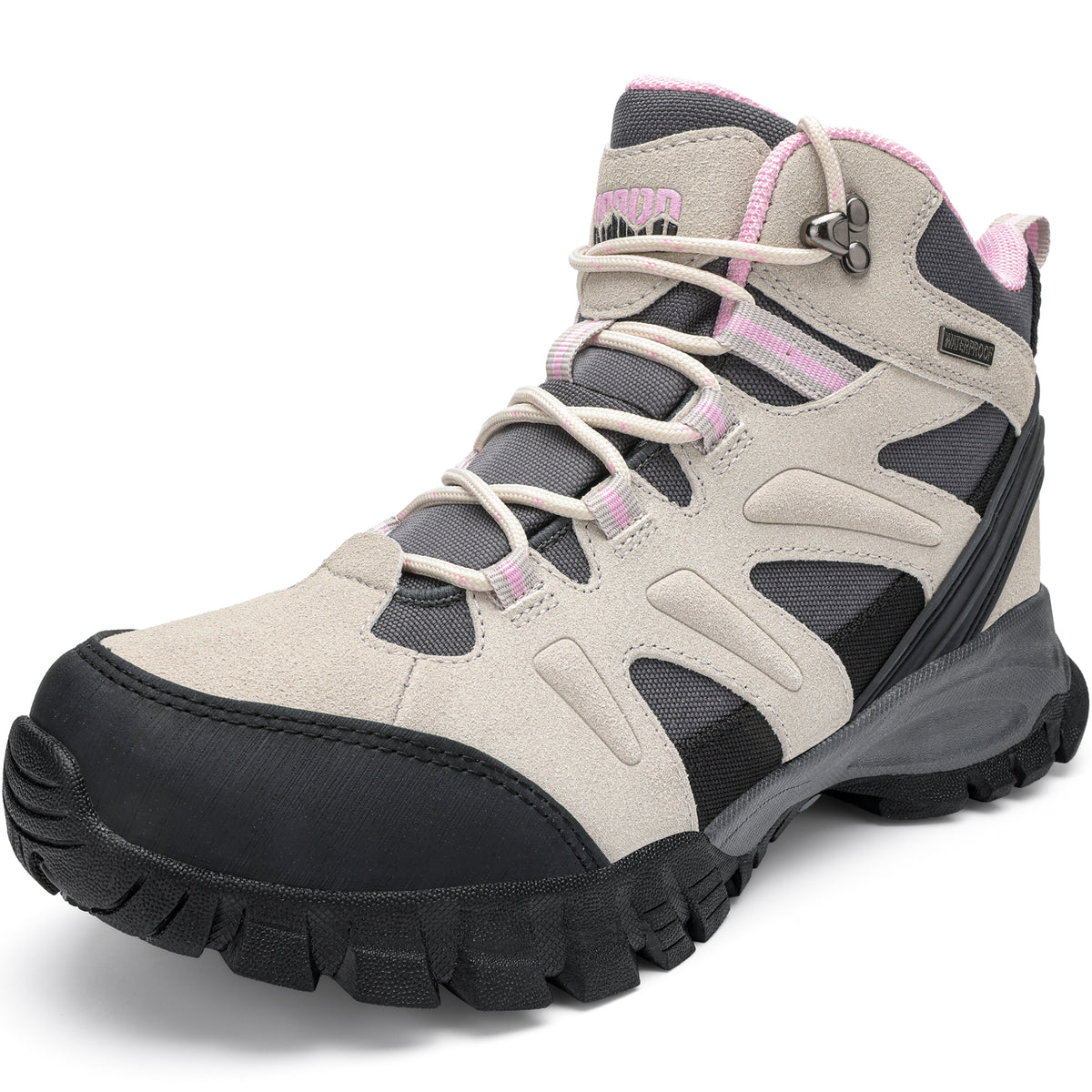 R CORD Women's Waterproof Hiking Boots Comfortable for Day Hikes