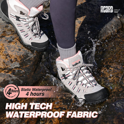 R CORD Women's Hiking Boots Waterproof with Ankle Support