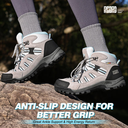 R CORD Women's Hiking Boots Waterproof with Ankle Support