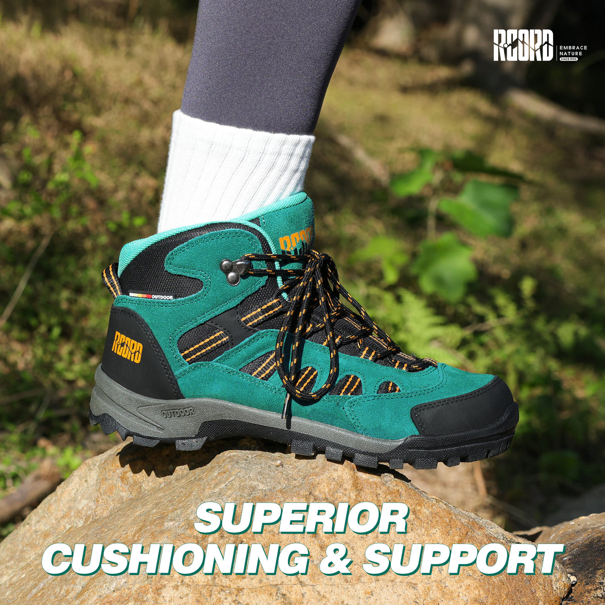 R CORD Women's Hiking Boots Waterproof with Ankle Support