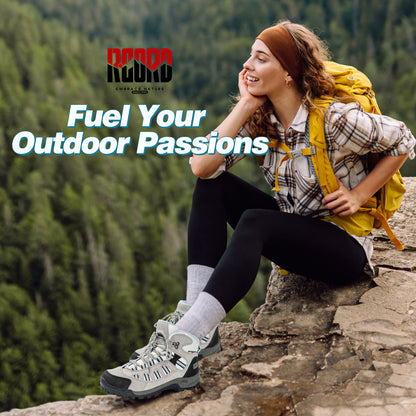 R CORD Women's Hiking Boots Waterproof with Ankle Support