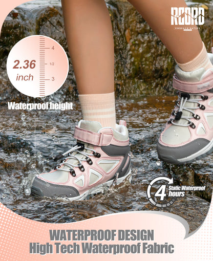 R CORD Little Trekker Hiking Boots for Kids with Cushioned Arch Support