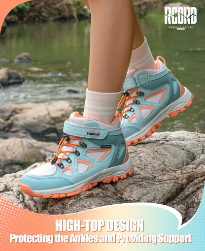 R CORD Little Trekker Hiking Boots for Kids with Cushioned Arch Support