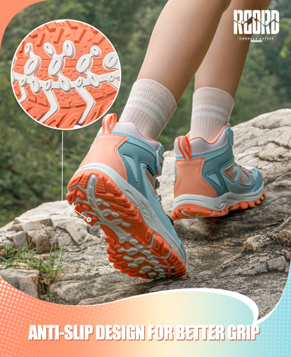 R CORD Little Trekker Hiking Boots for Kids with Cushioned Arch Support