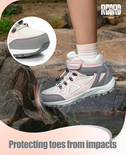 R CORD Little Trekker Hiking Boots for Kids with Cushioned Arch Support
