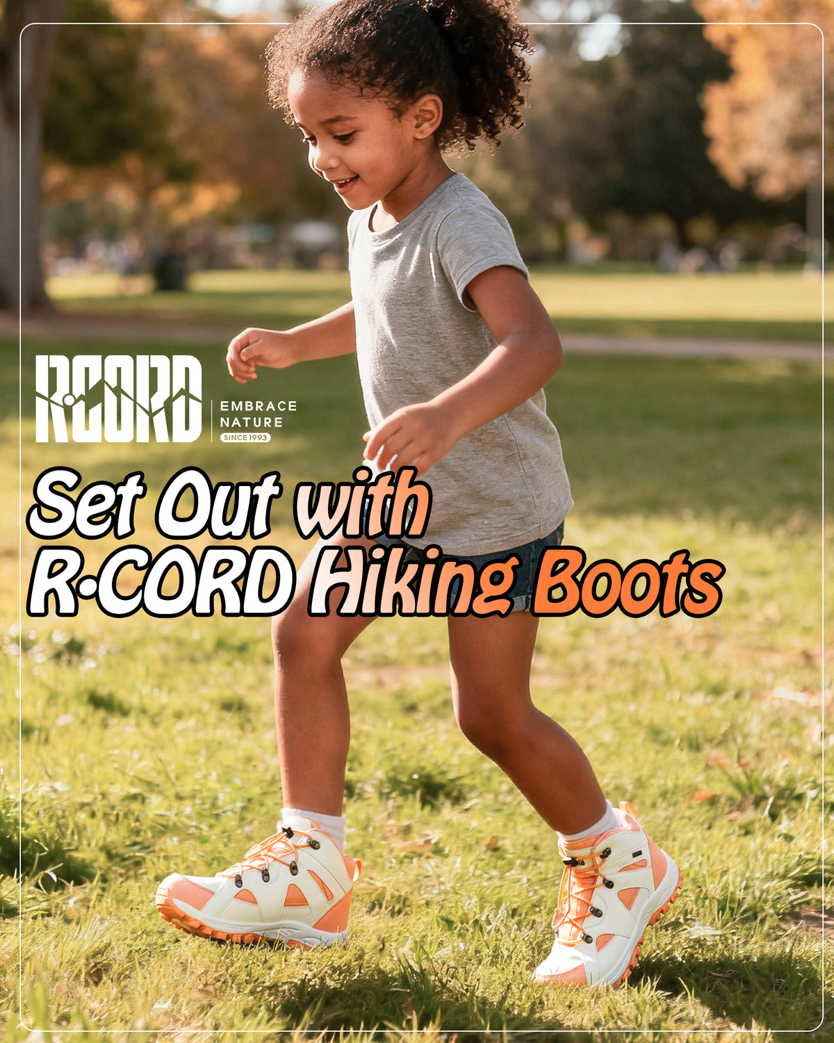 R CORD Everyday Explorer Hiking Boots for Kids with Everyday Comfort