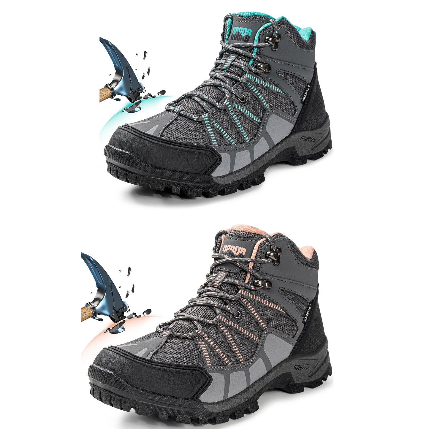 R CORD Steel Toe Shoes for Women