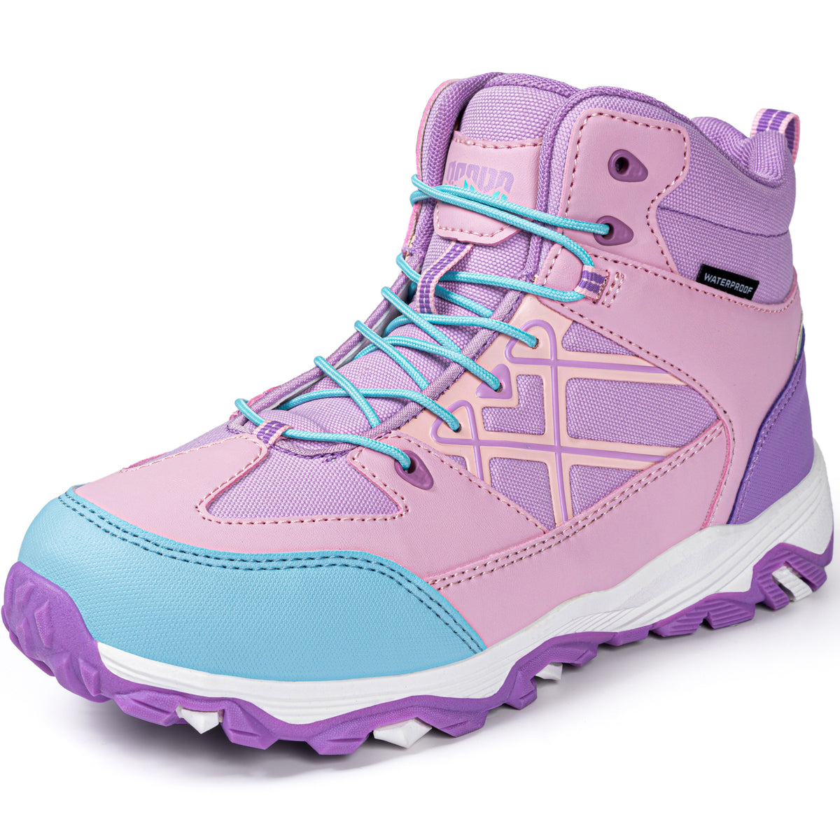 R CORD Everyday Explorer Hiking Boots for Girls with Playground Grip