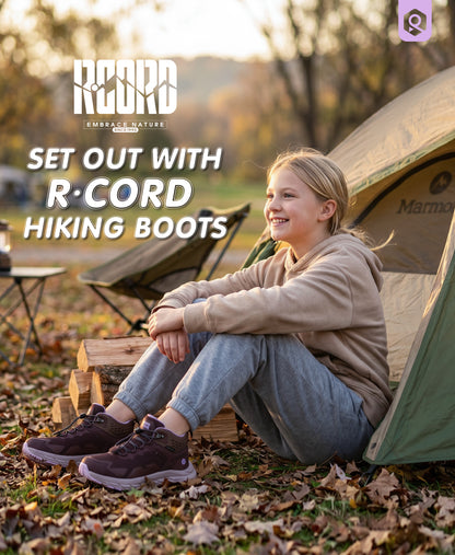 R CORD Active Lite Kids Waterproof Hiking Boots for Outdoor Play & Camping