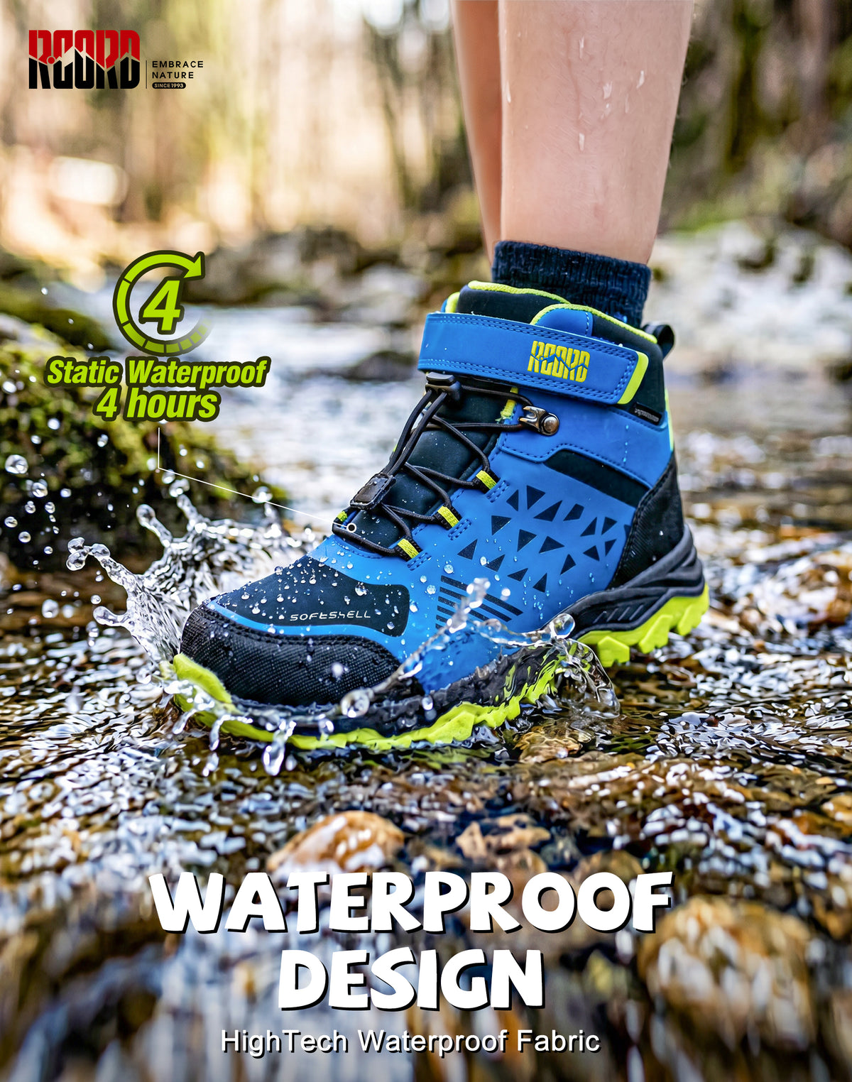 R CORD Everyday Explorer Boys Hiking Boots for School, Play & Travel