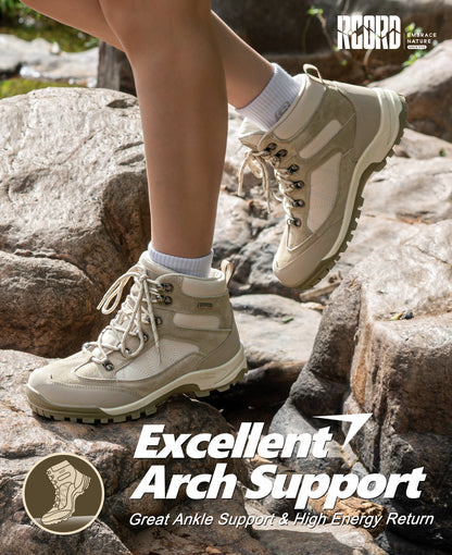 R CORD Women’s Waterproof Hiking Boots Non-Slip for Day Hiking