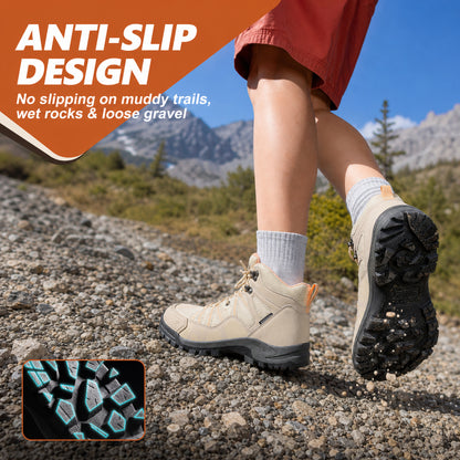 R CORD Women's Non-Slip Hiking Boots with Breathable Comfort